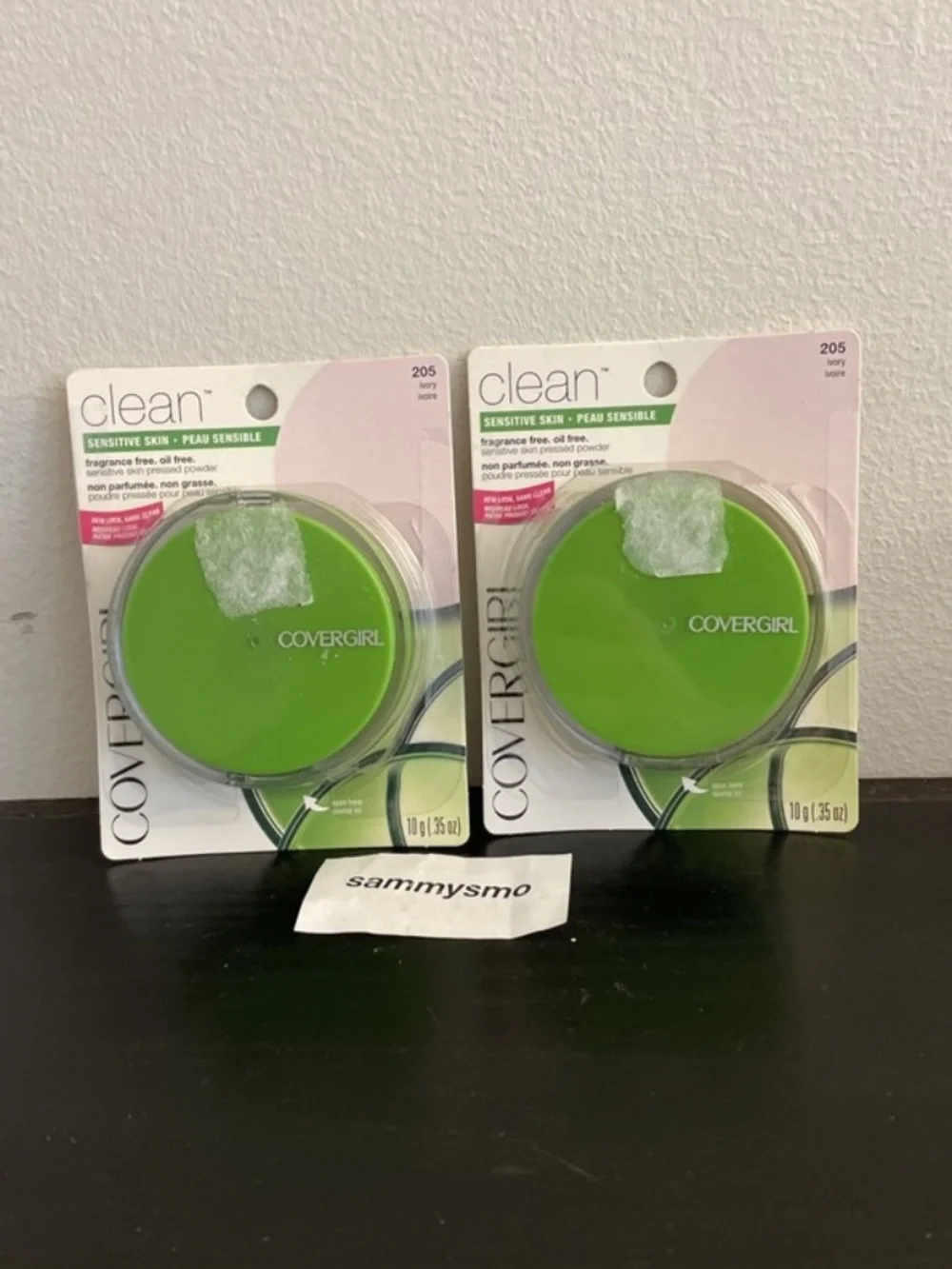 CoverGirl Clean Sensitive Skin Pressed Face Powder 205 IVORY, x2